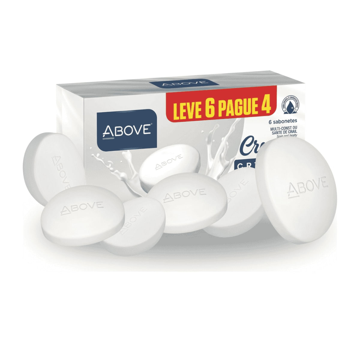 Sabonete Above Cream Original 6x75g Leve 6 Pague 4