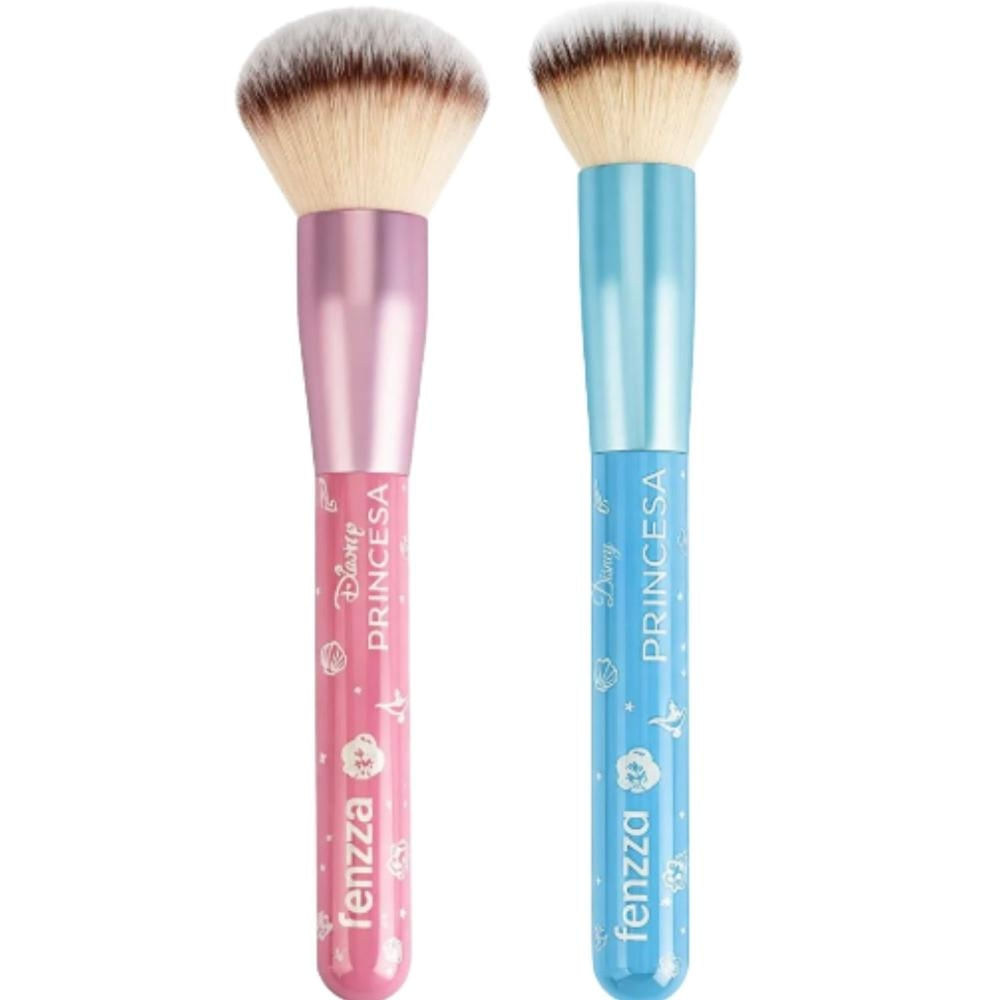 Kit Fenzza Disney Princesas: Pincel Para Base e Pó