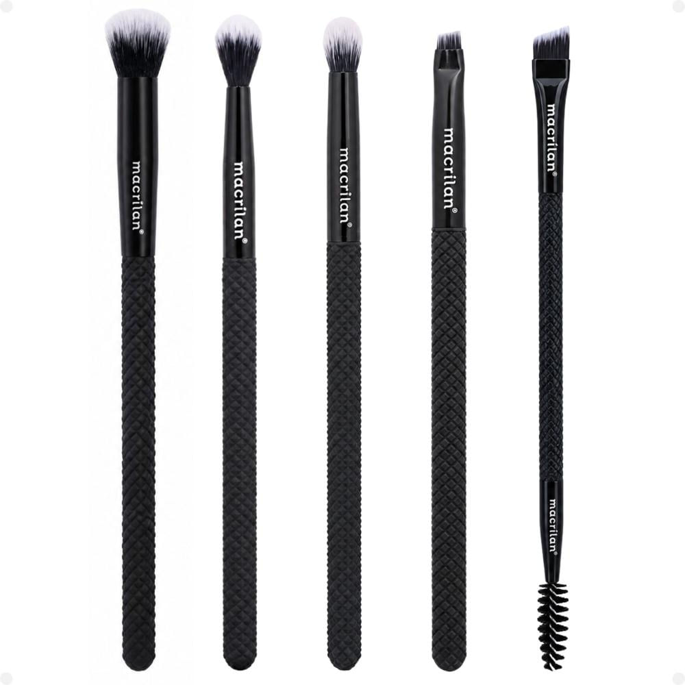 Kit de Pincéis Macrilan Noir Collection: N07, N09, N10, N11 e N12