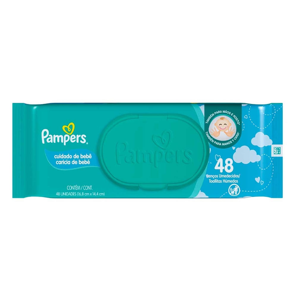 Lenço Umedecido Pampers Cheirinho de Bebê 48 Unidades