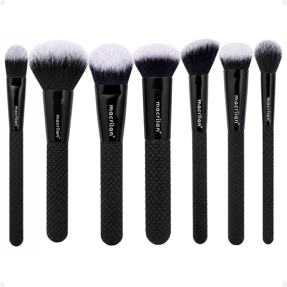 Kit de Pincéis Macrilan Noir Collection: N01, N02, N03, N04, N05, N06 e N13