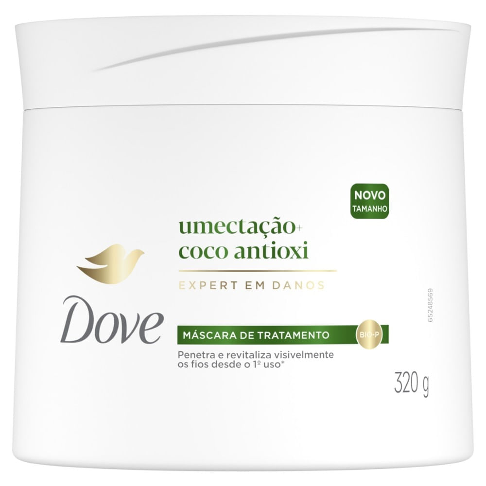 Máscara de Tratamento Dove Umectação + Coco Antioxi 320g