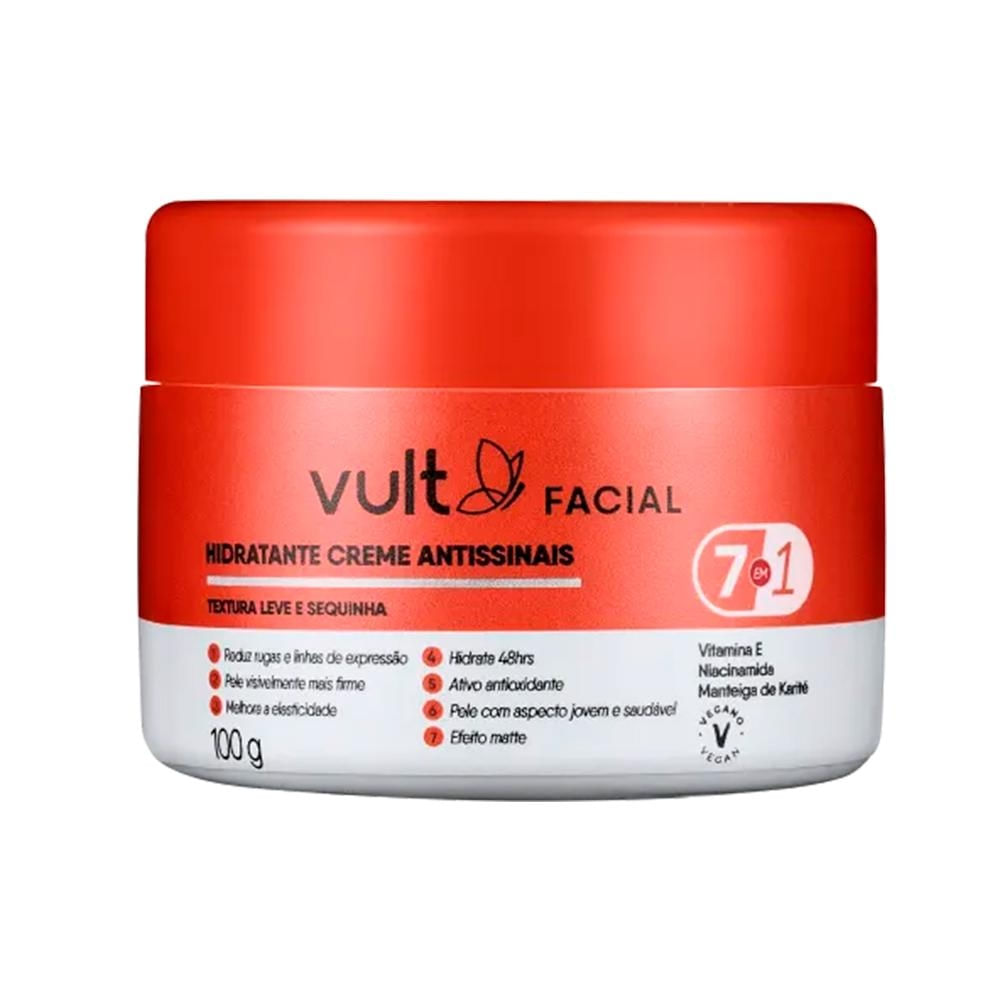 Vult Creme Facial Antissinais 7 Em 1 100g