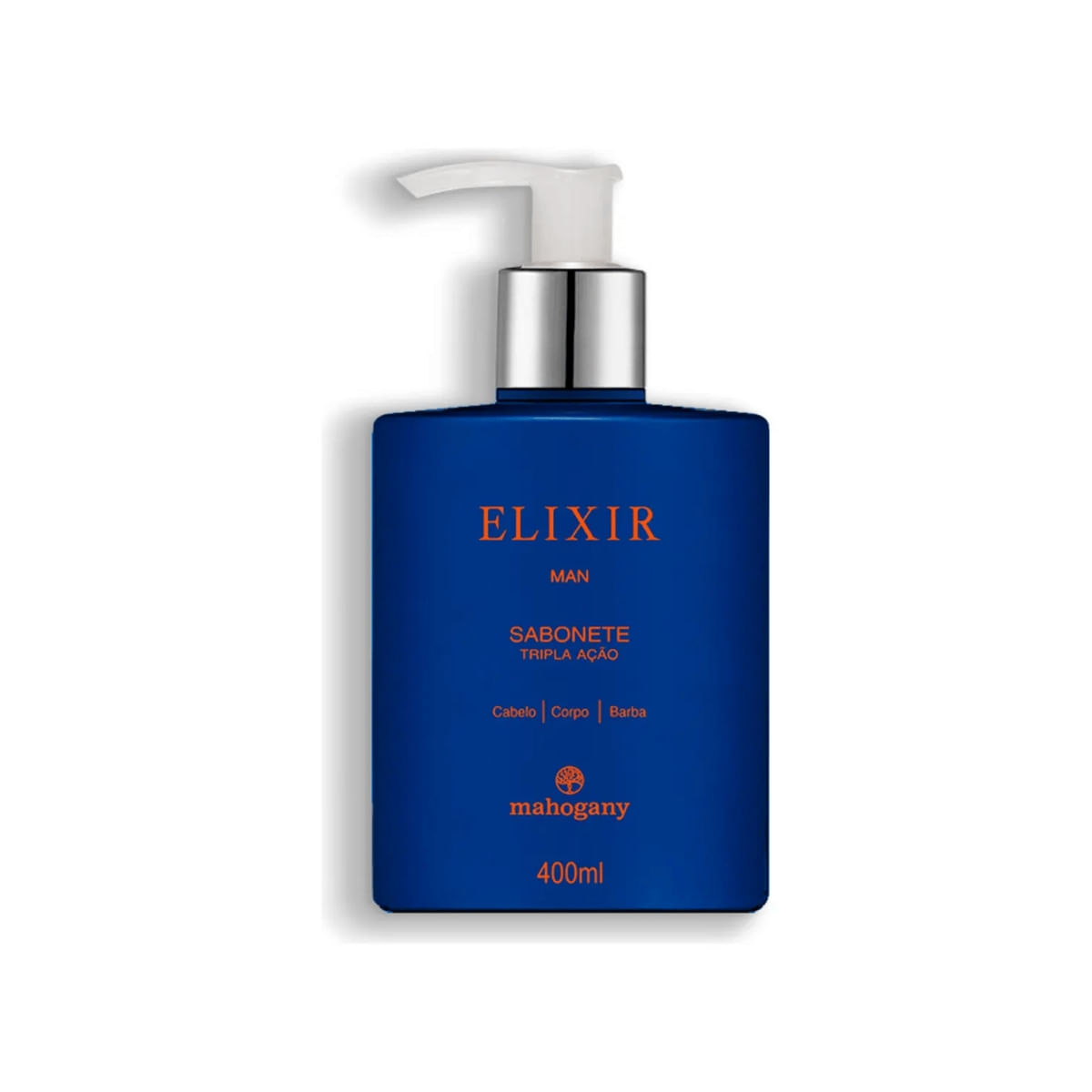 Mahogany Sabonete Líquido Masculino Multifuncional Trium Elixir Man 400ml