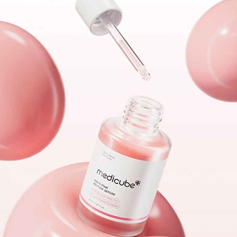 Benefícios e textura do Medicube PDRN Pink Peptide Serum