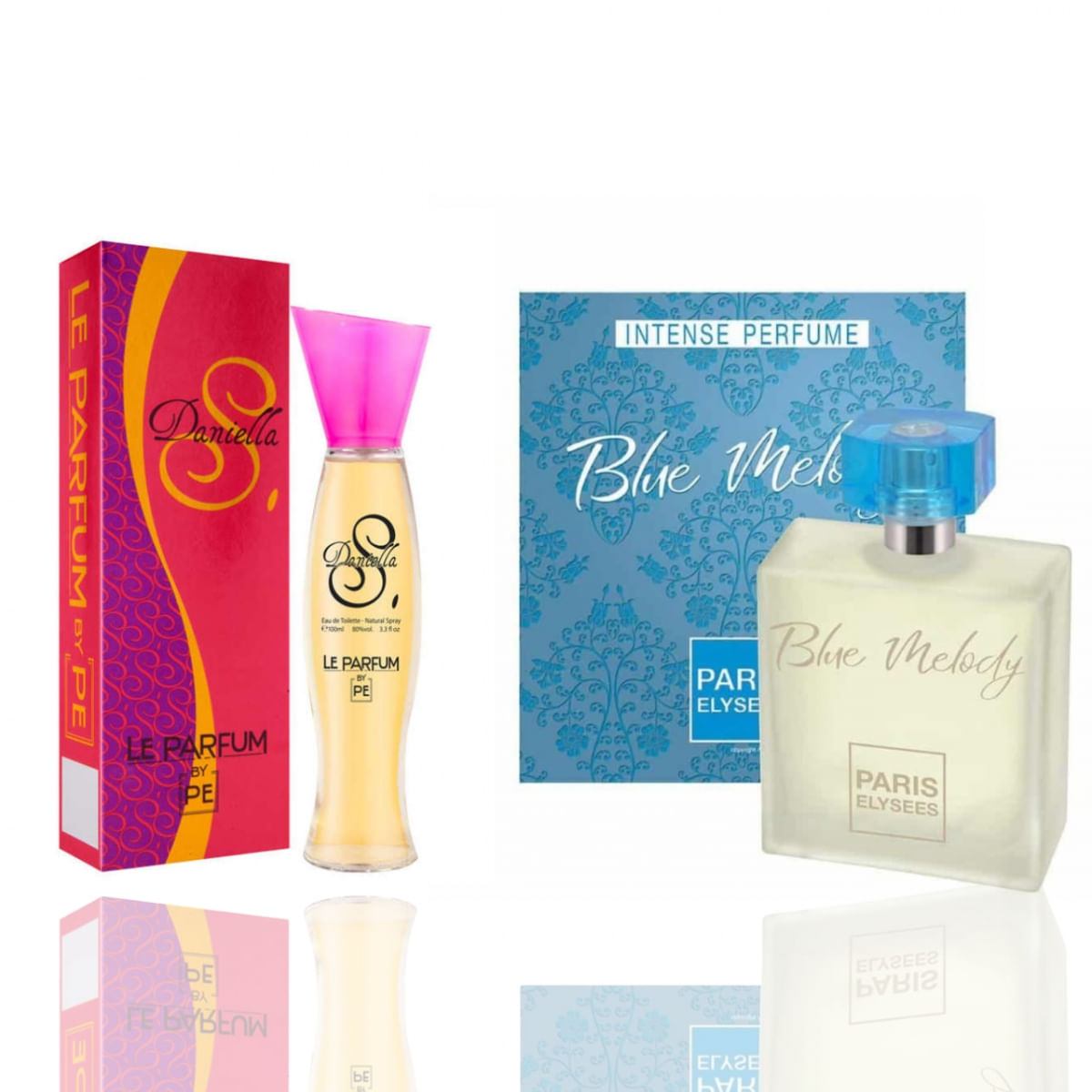 Kit 2 Perfumes Paris Elysees Daniella Sabini Blue Melody 100ml