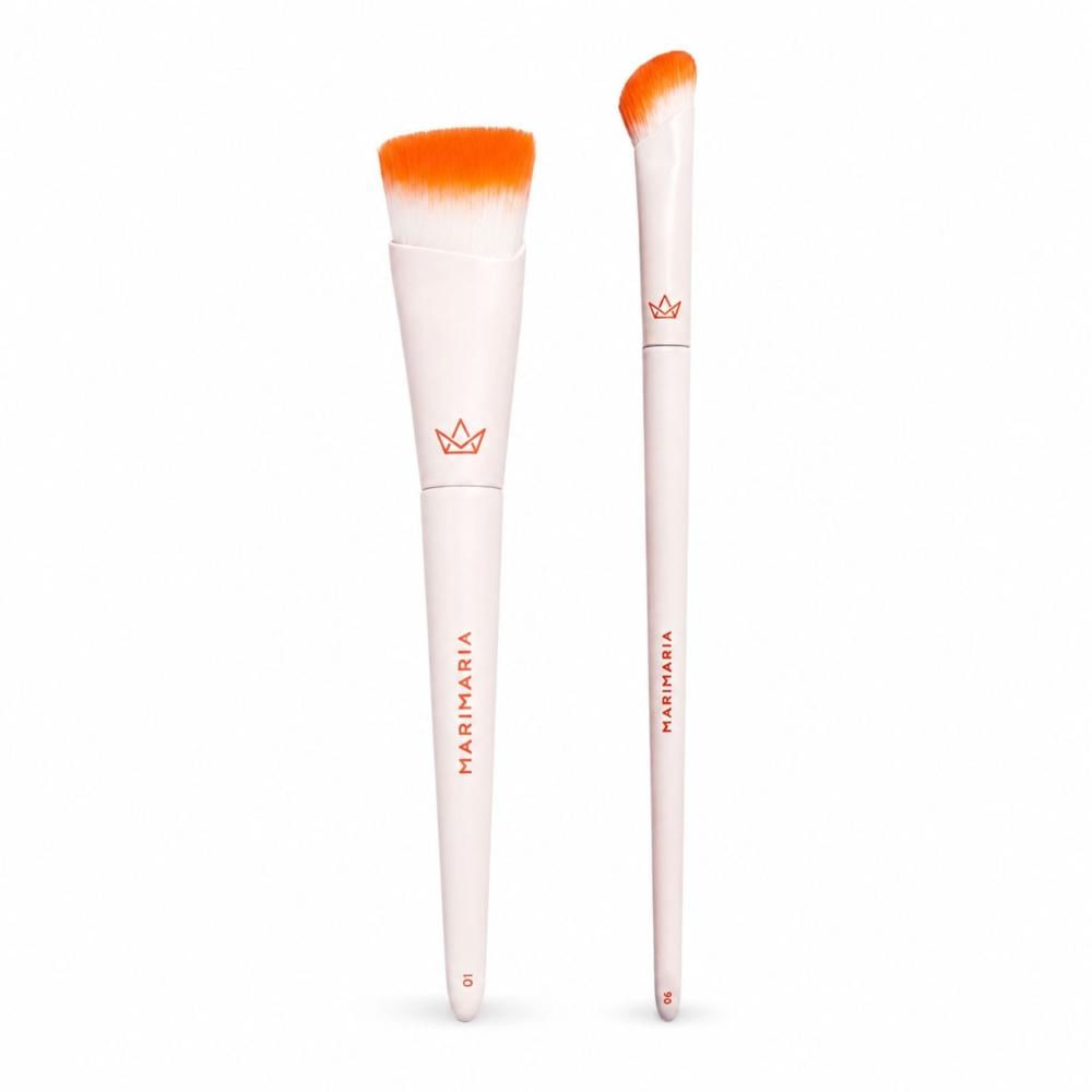 Kit Pincel Mari Maria: Pincel Para Base 01 e Píncel Para Corretivo 06
