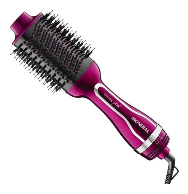 Escova Secadora Alisadora Mondial 220v Es-04 Pink
