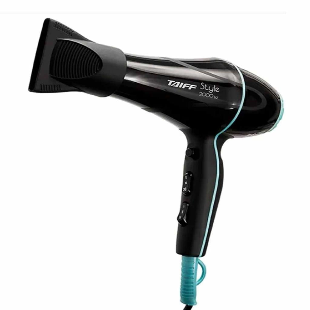 Secador De Cabelo 2000wts Motor Ac Silencioso 220v Taiff Style Preto
