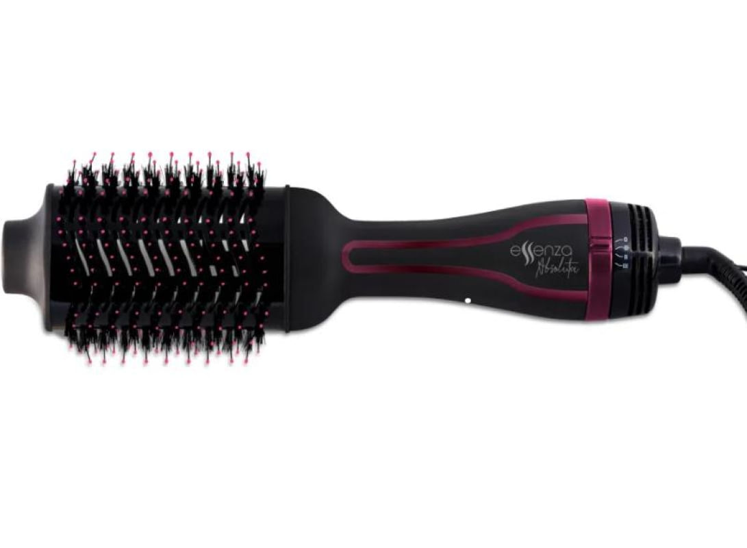 Escova Secadora Multilaser 1200w Oval C Revestimento Cerâmic 127v Eb062 Preto/Rosa