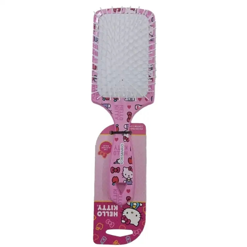 Escova Almofadada Quadrada Maxi Hello Kitty Escobel Ref-11200