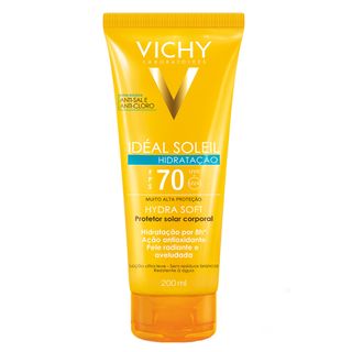 Protetor Solar Vichy - Idéal Soleil Hydrasoft FPS70 - 200ml Menor preço em Protetor Solar Vichy - Idéal Soleil Hydrasoft FPS70 - 200ml