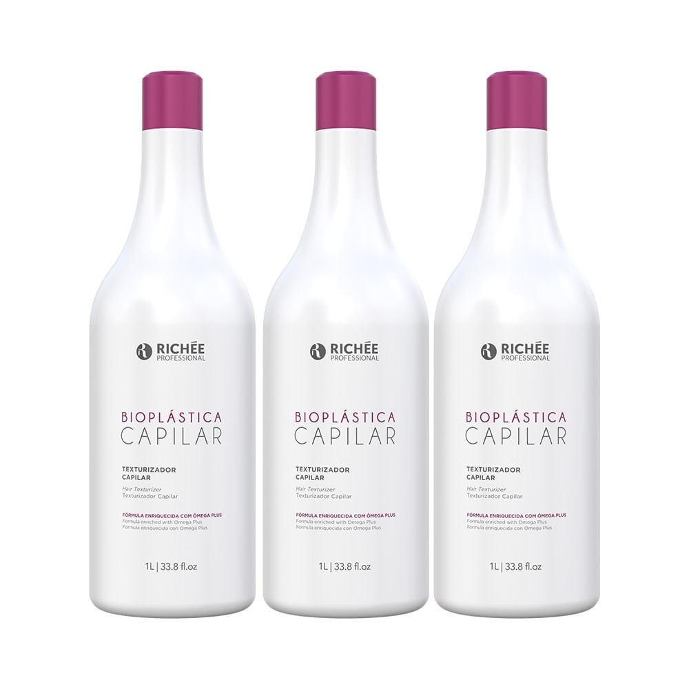 Texturizador Capilar Bioplástica 1L (3X1L) - Richée Professional