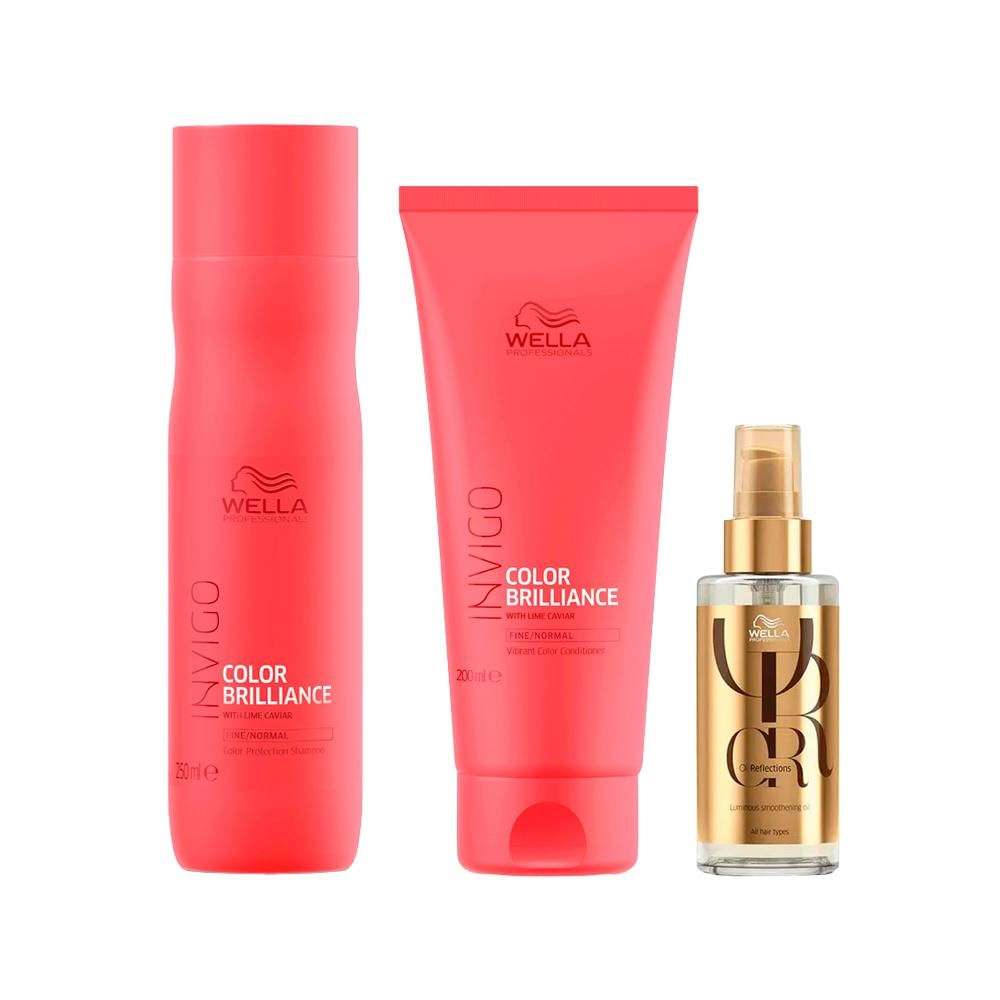 Wella invigo Color Brilliance Shampoo, Cond e Óleo
