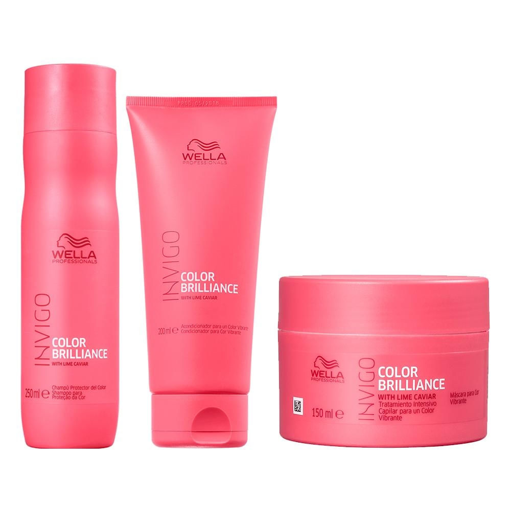 Wella invigo Color Brilliance Shampoo, Cond e Máscara