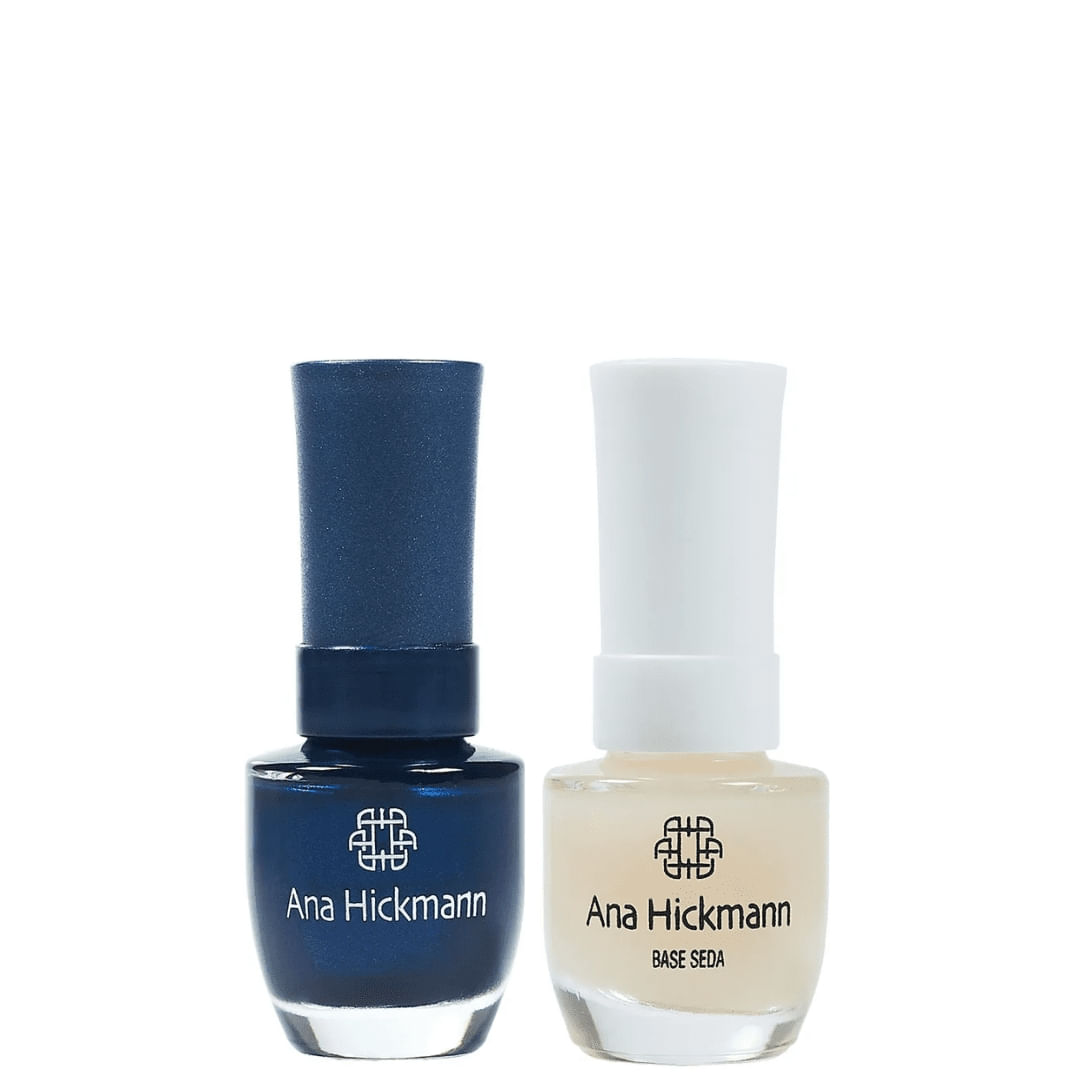 Ana Hickmann - kit de Esmalte Cor Cheguei de Azul + Base Seda