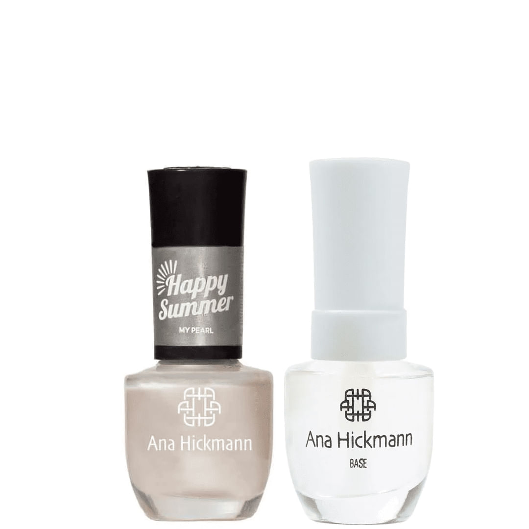 Ana Hickmann - kit de Esmalte Cor My Pearl + Base