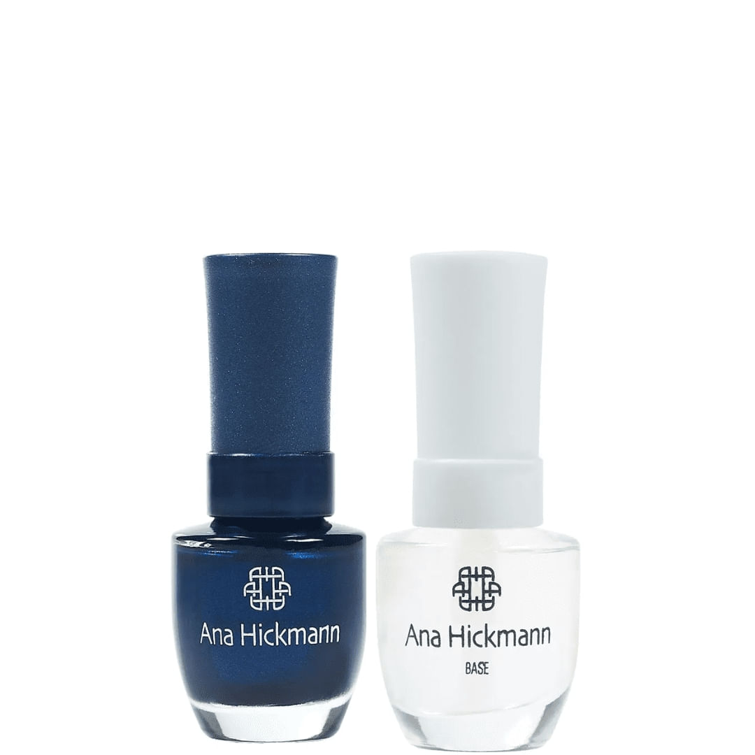 Ana Hickmann - kit de Esmalte Cor Cheguei de Azul + Base