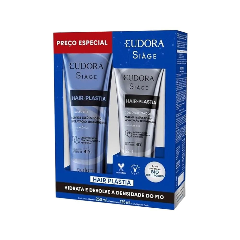 Eudora Siàge Hair-Plastia Shampoo e Condicionador