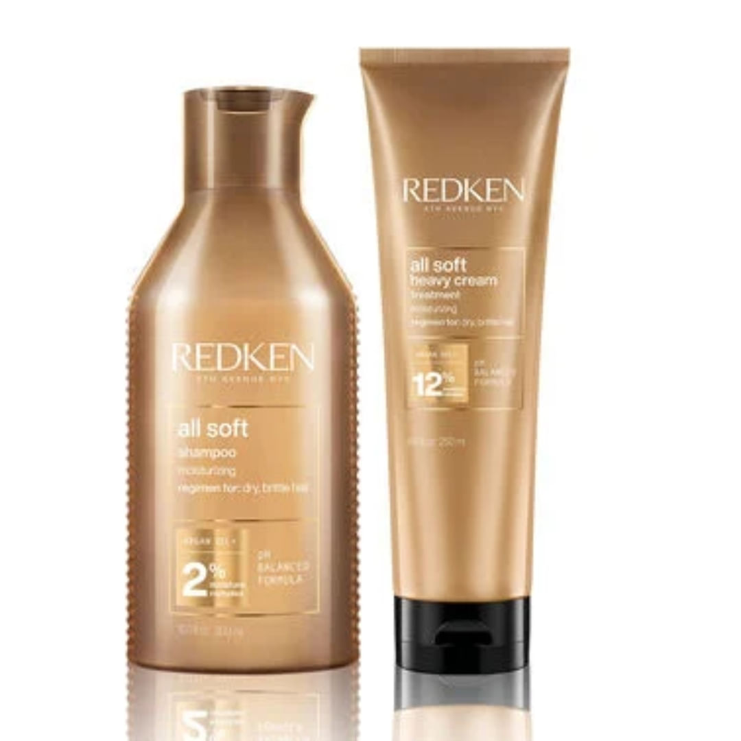 KIT Redken All Soft -Shampoo 300ml e Máscara 250ml