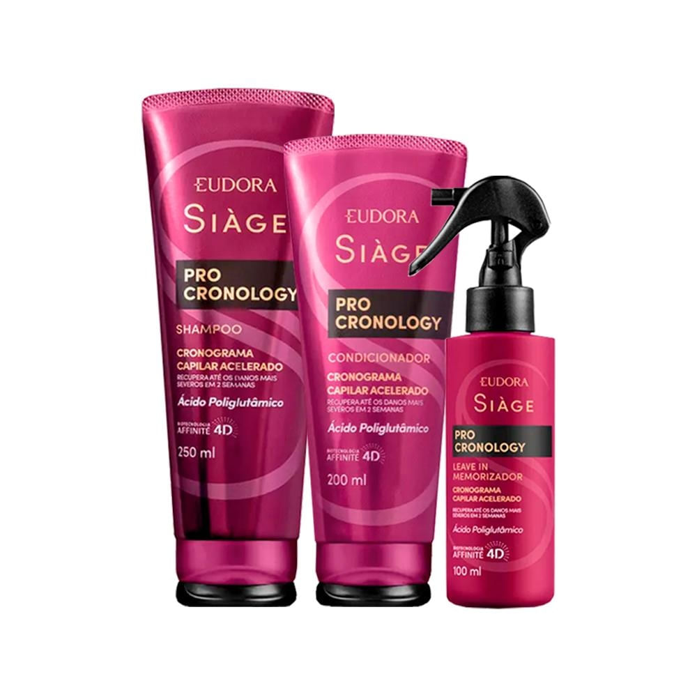 Kit Eudora Siàge Pro Cronology - 3 Produtos