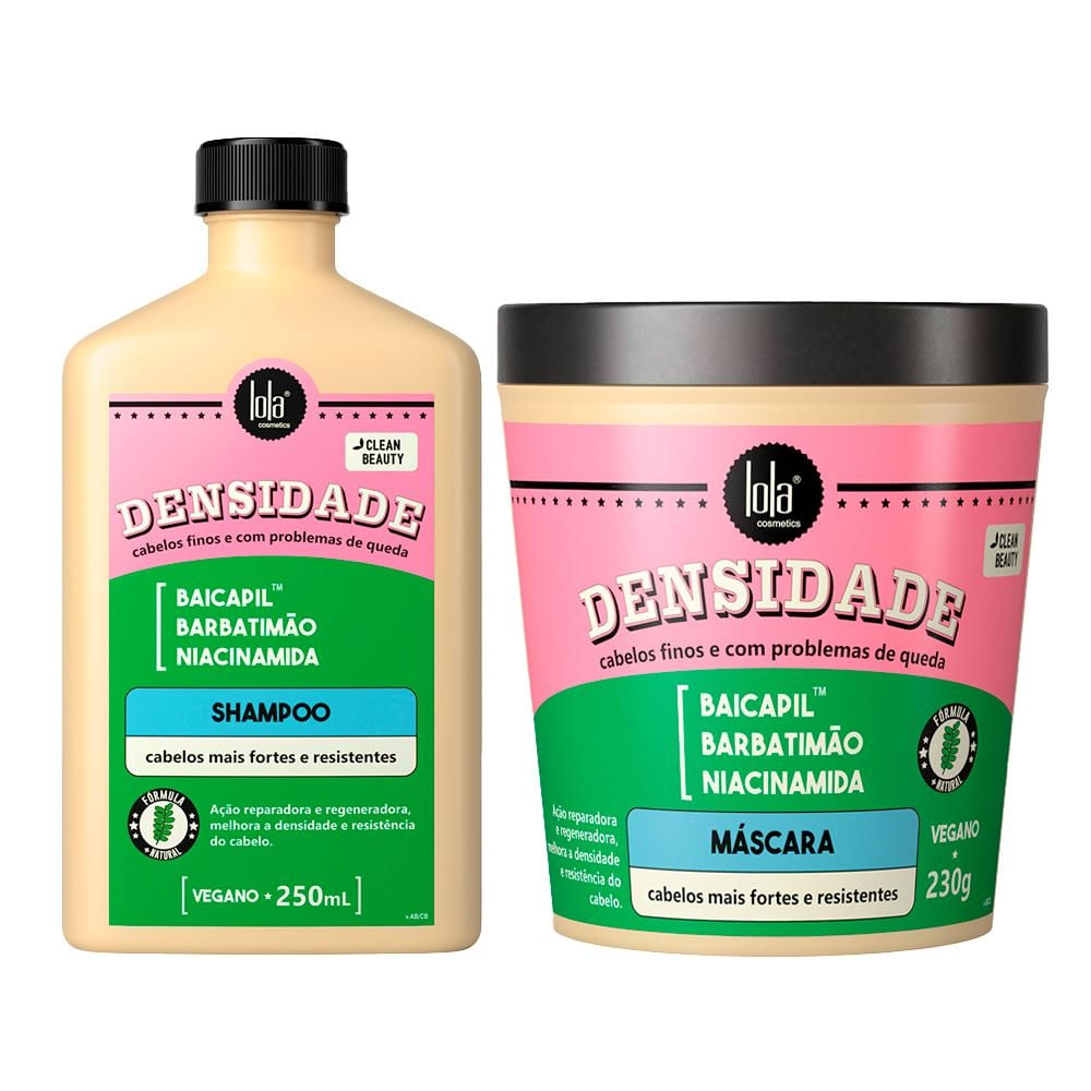 Kit Lola Cosmetics Reparação densidade - Shampoo e Máscara