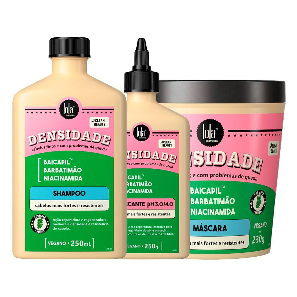 Lola Densidade Shampoo, Máscara e Acidificante