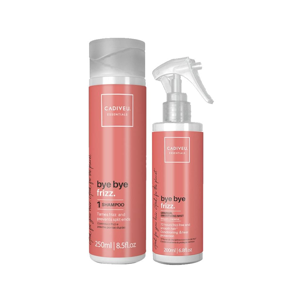 Kit Cadiveu Essentials Bye Bye Frizz - Shampoo e Leave-In Selagem