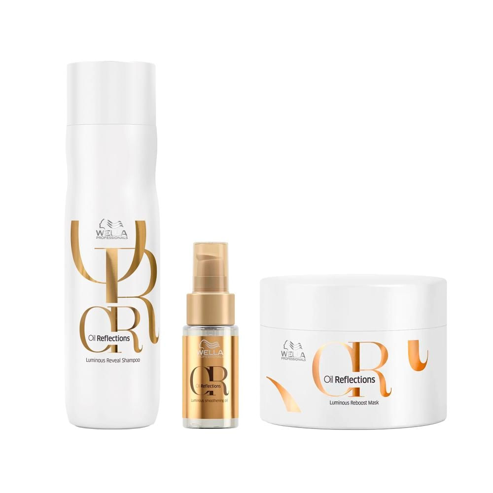 Kit Wella Oil Reflections - Shampoo 250ml e Máscara e Óleo