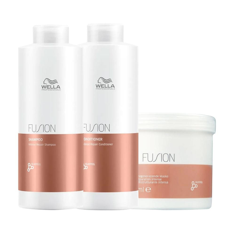 Wella Fusion Shampoo, Condicionador e Máscara