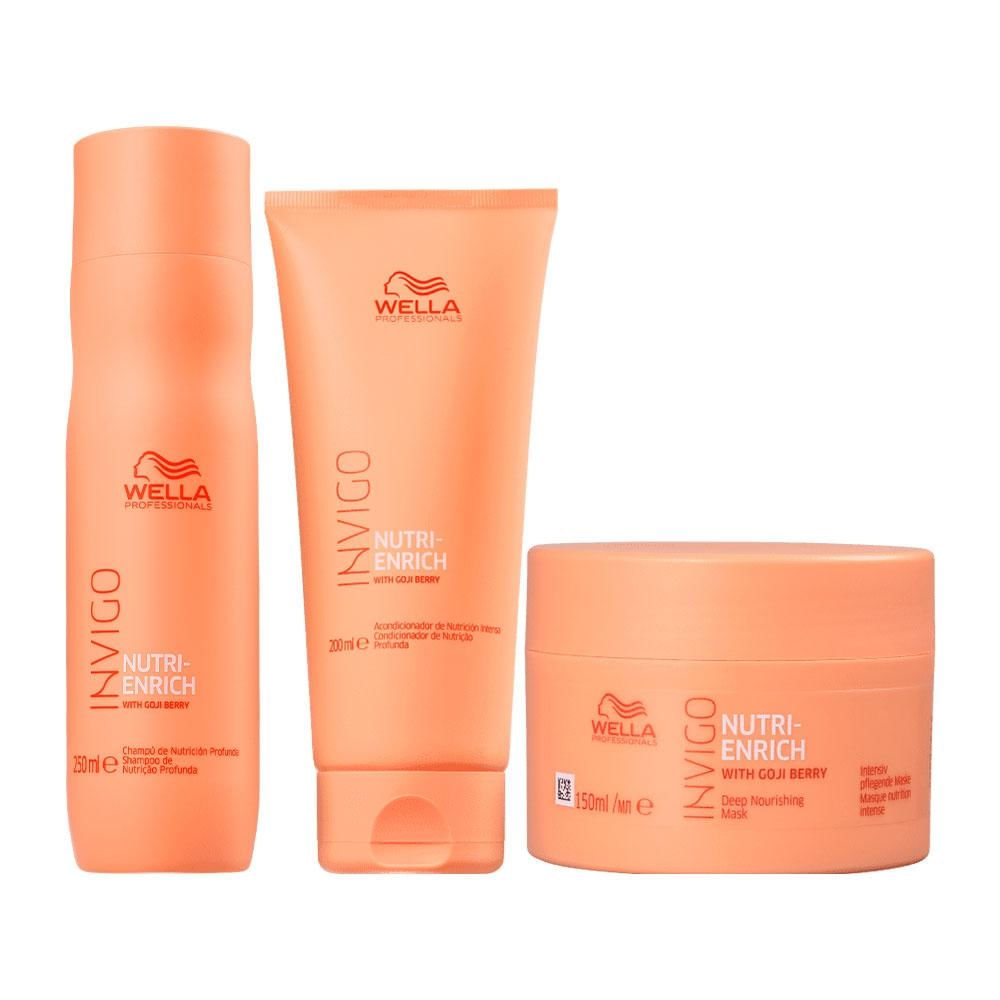 Kit Wella Professionals invigo Enrich - Shampoo e Condicionador e Máscara