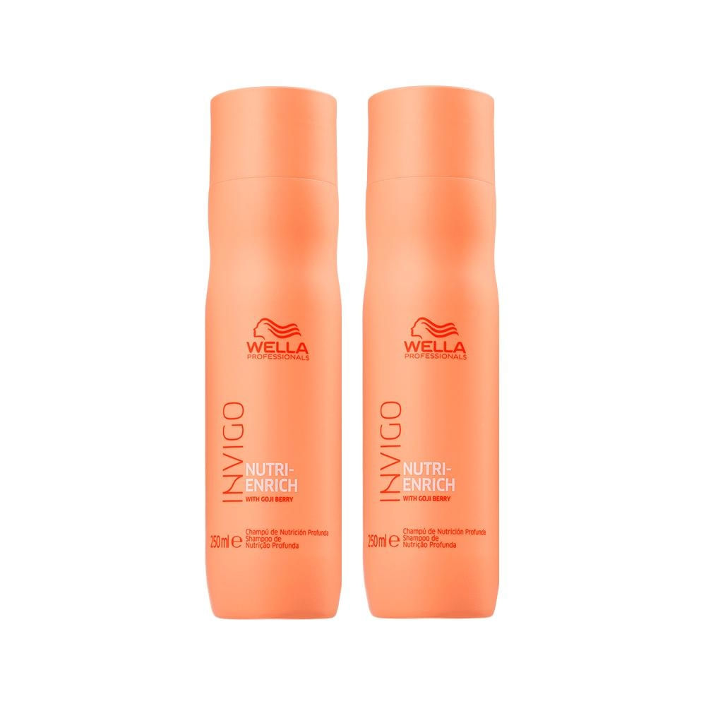 Kit Wella invigo Nutri Enrich Shampoo 250ml - 2 Unidades