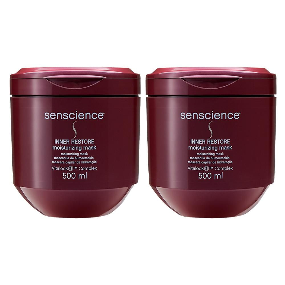 Kit Senscience Restore Moisturizing - Máscara Hid 500ml 2Un