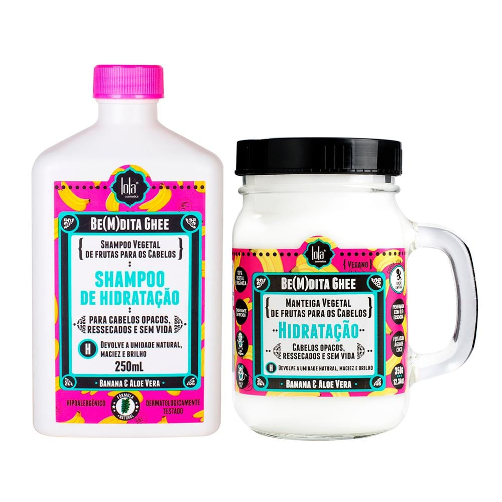 Kit Lola Be(M)Dita Ghee Hidrat Shampoo + Máscara 350g