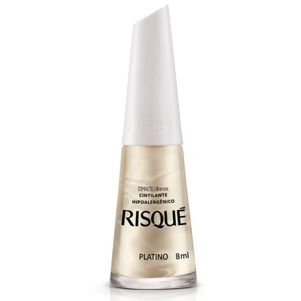 Esmalte Cintilante Risqué Platino 8ml