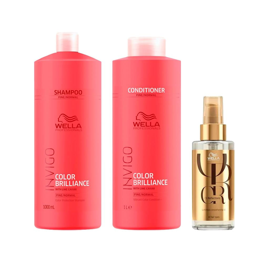 Wella invigo Color Brilliance Shampoo, Cond e Óleo