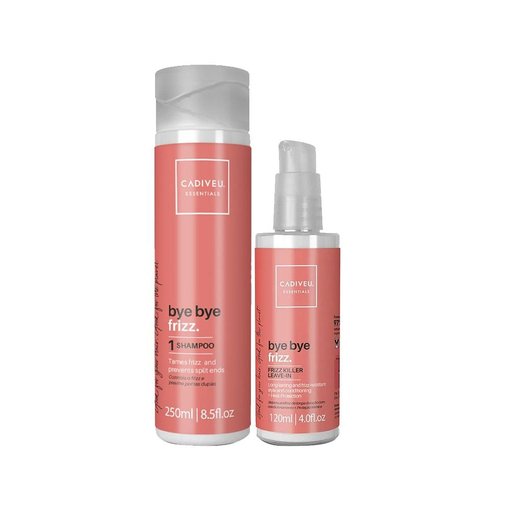 Kit Cadiveu Essentials Bye Bye Frizz - Shampoo e Leave-In