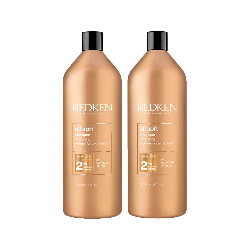 Kit Redken All Soft - Shampoo 1000ml - 2 Unidades