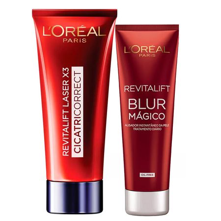 L'Oréal Paris Cicatri Correct + Blur Mágico Kit - Creme Antirrugas + Blur - Kit