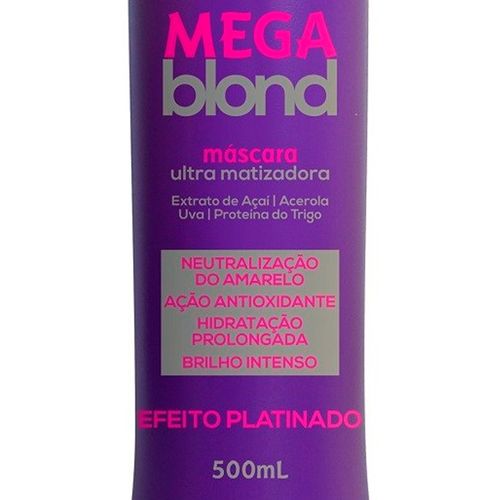 Máscara Forever Liss Mega Blond Ultra Matizadora 500g - leocosmeticos
