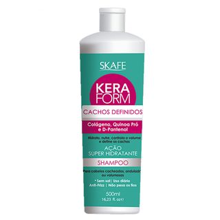 Skafe Keraform Cachos Definidos - Shampoo - 500ml Menor preço em Skafe Keraform Cachos Definidos - Shampoo - 500ml