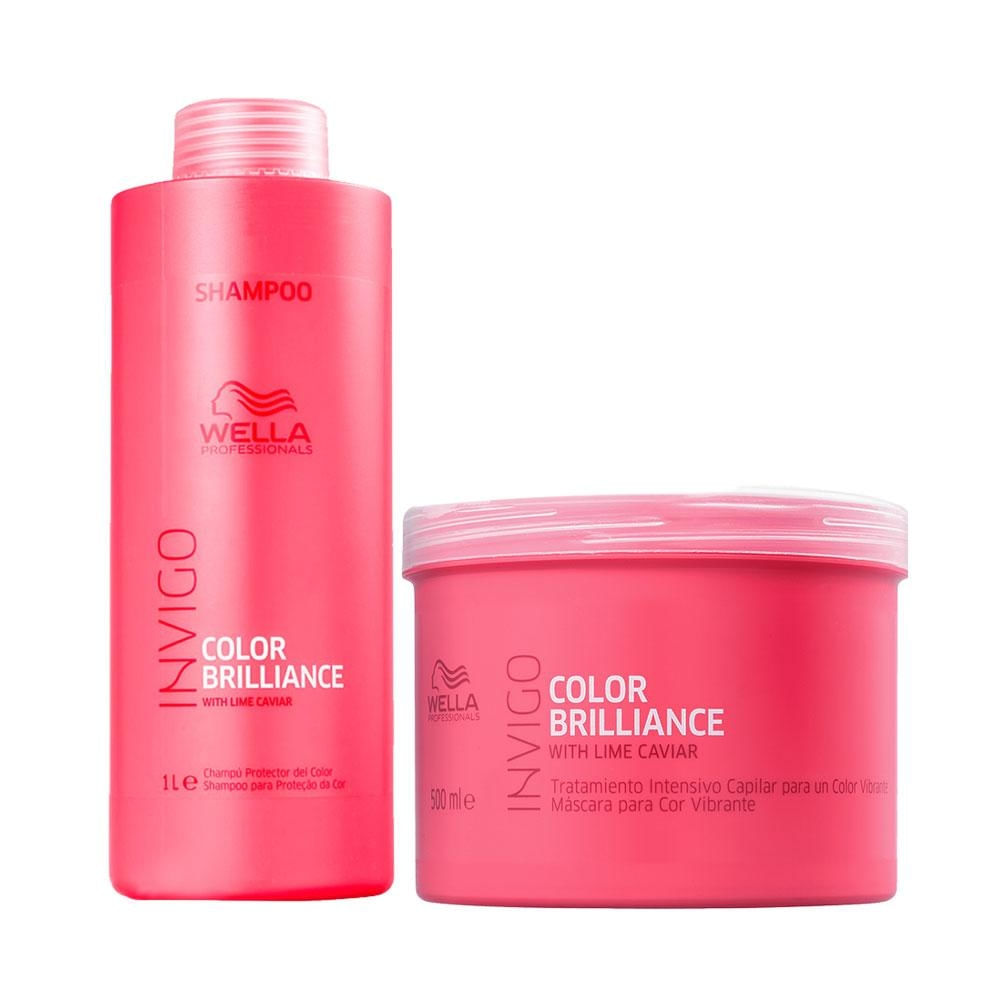 Wella invigo Brilliance Shampoo e Máscara