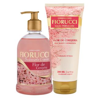 Fiorucci Flor de Cerejeira Kit - Sabonete Líquido + Loção Hidratante Menor preço em Fiorucci Flor de Cerejeira Kit - Sabonete Líquido + Loção Hidratante