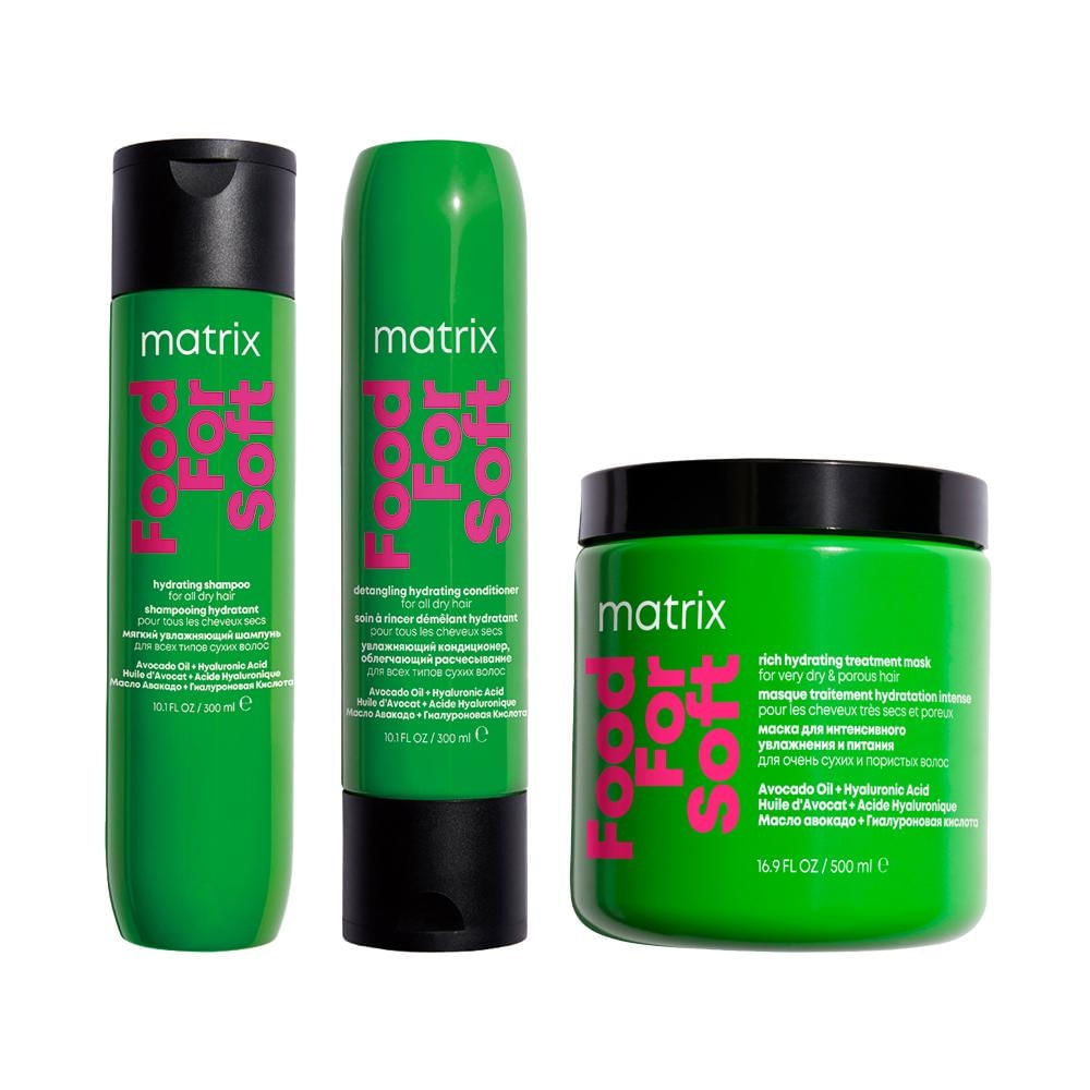 Kit Matrix Food for Soft Shampoo 300ml + 2 Produtos