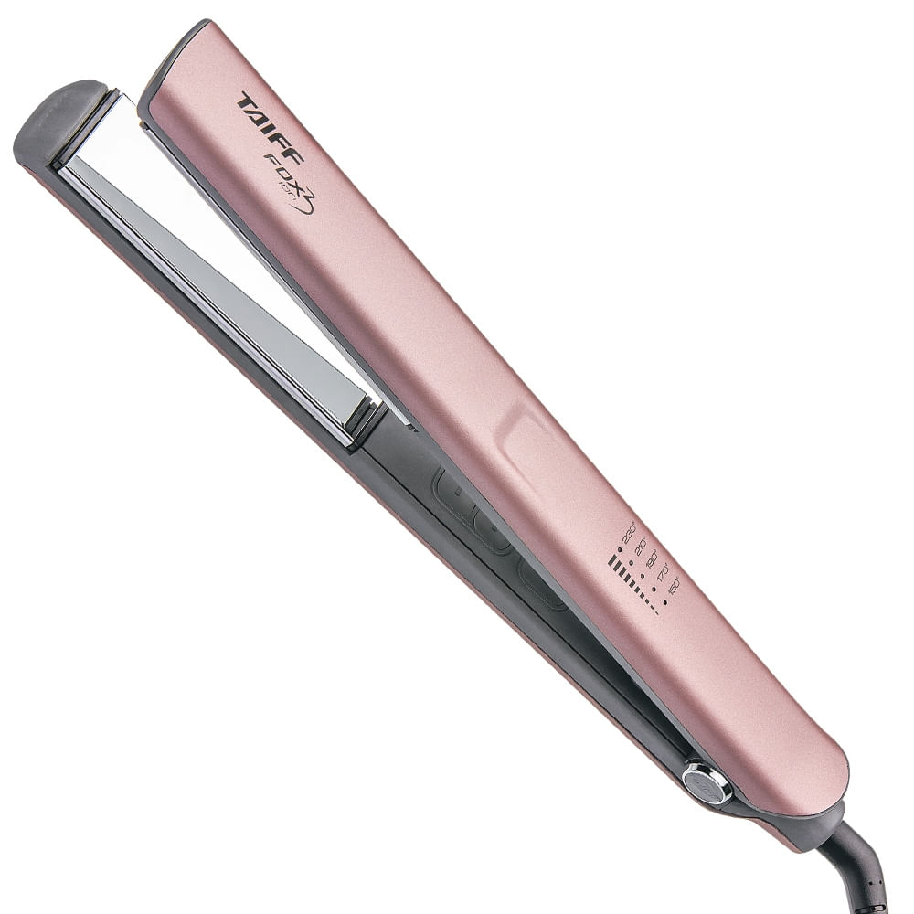 Prancha Chapinha De Cabelo Taiff Diamante Fox Ion 3 Rosa-Suave Bivolt