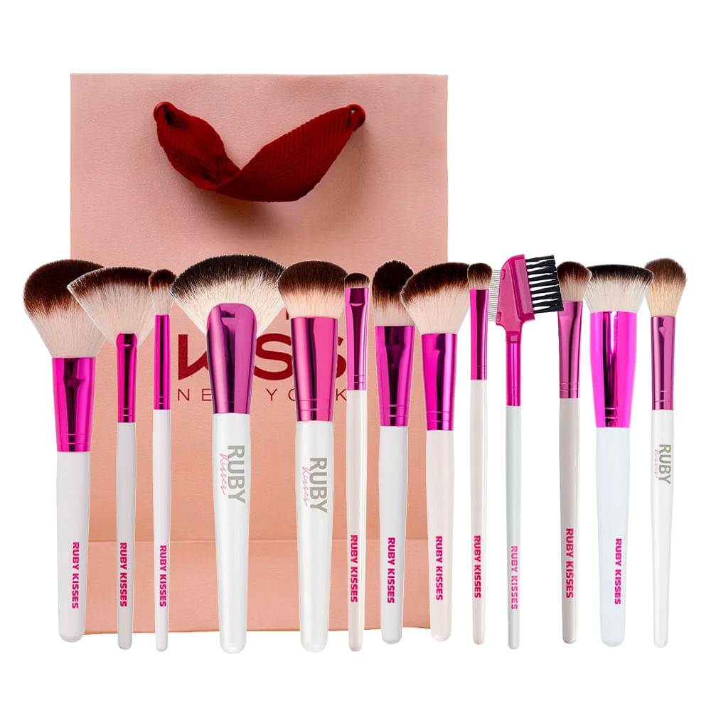 Kit de Pincéis Completo - Ruby Kisses
