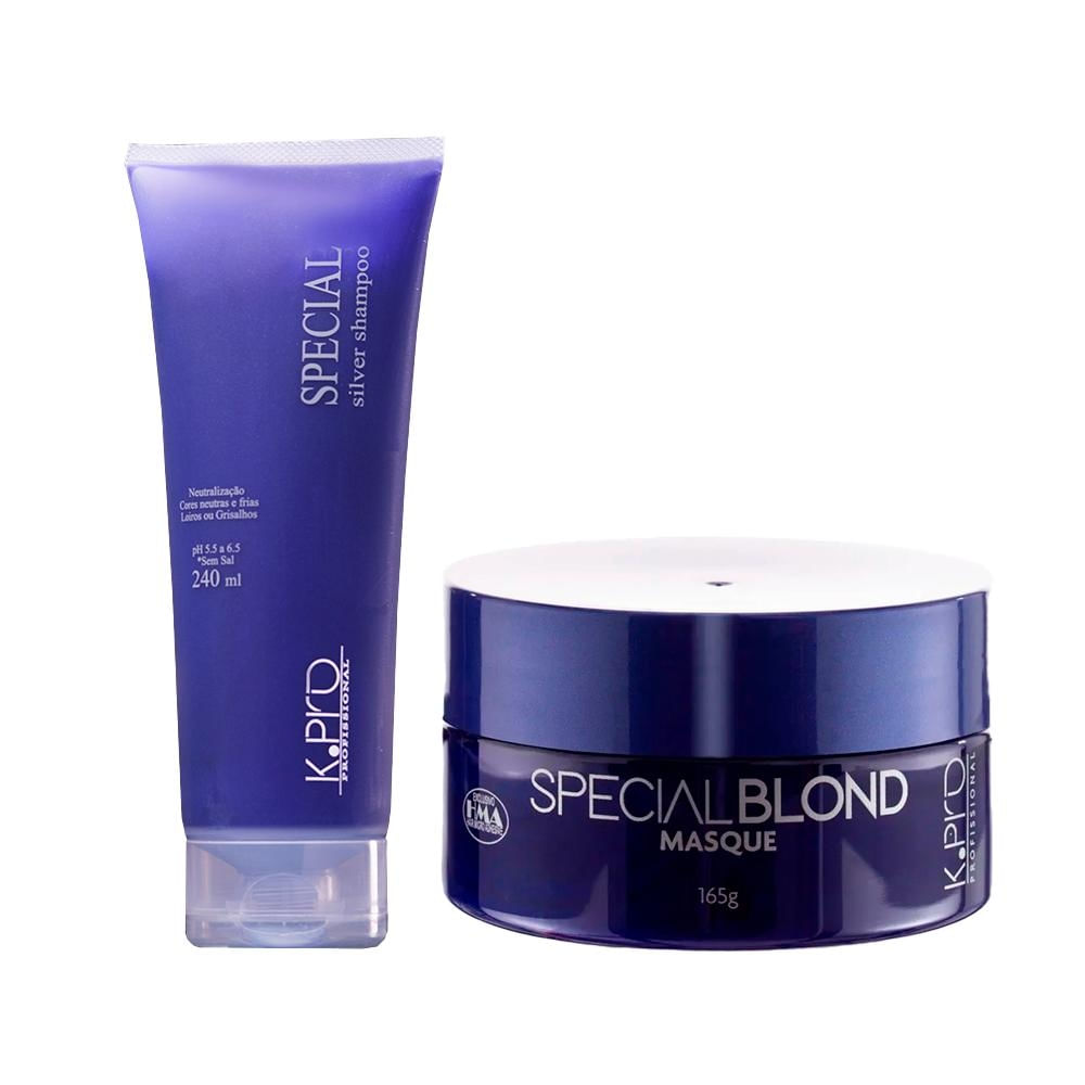 Kit K-Pro Special Blond: Shampoo 240ml + Máscara 165g
