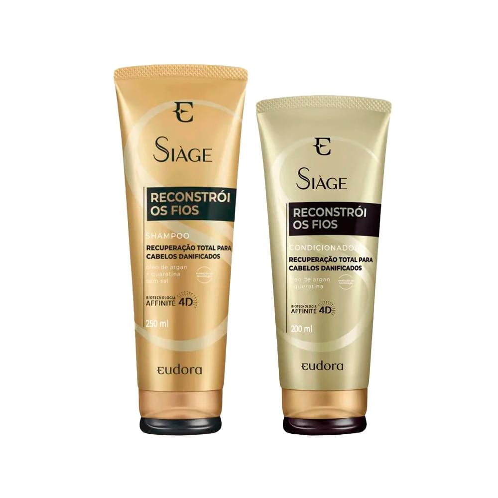 Eudora Siáge Reconstrói os Fios Shampoo e Condicionador