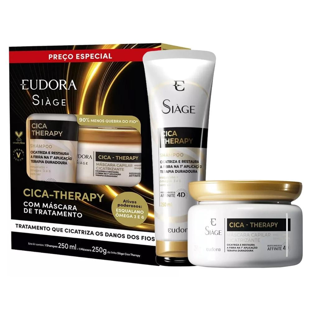 Eudora Siàge Cica-Therapy Shampoo e Máscara
