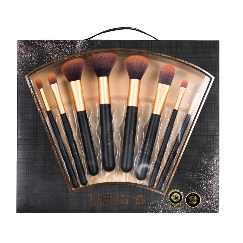 Kit De Pincéis Para Maquiagem Meily'S C/ 8